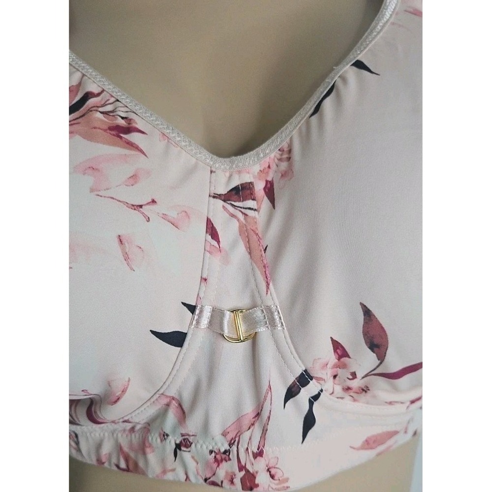 AVENUE BODY WOMEN'S 50C Pink Floral Lightly Lined No Underwire Stretch - Picture 3 of 16
